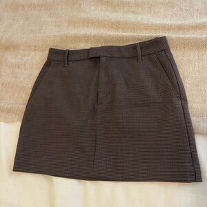 GAP Brown Houndstooth Skirt
